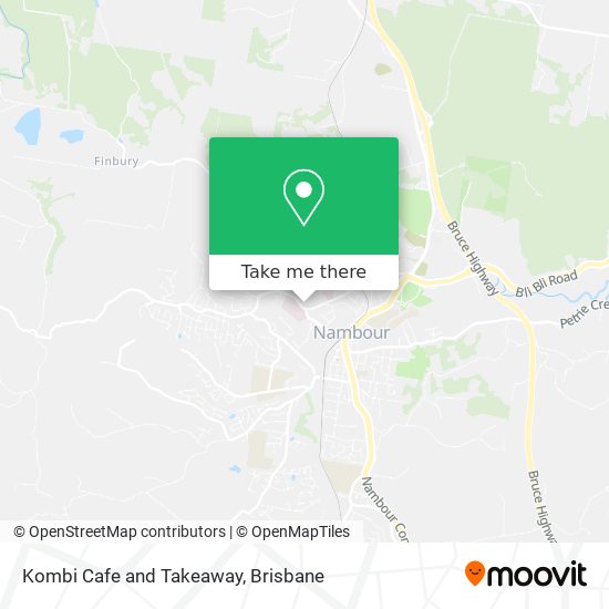 Kombi Cafe and Takeaway map