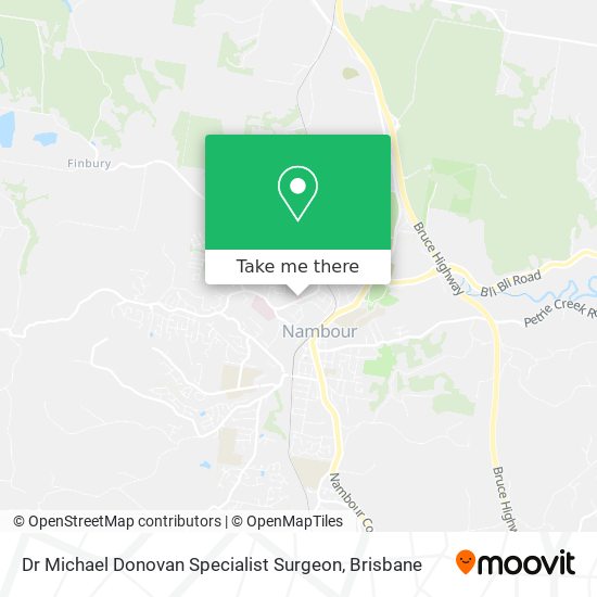 Dr Michael Donovan Specialist Surgeon map