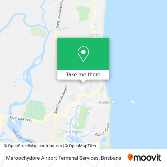 Maroochydore Airport Terminal Services map
