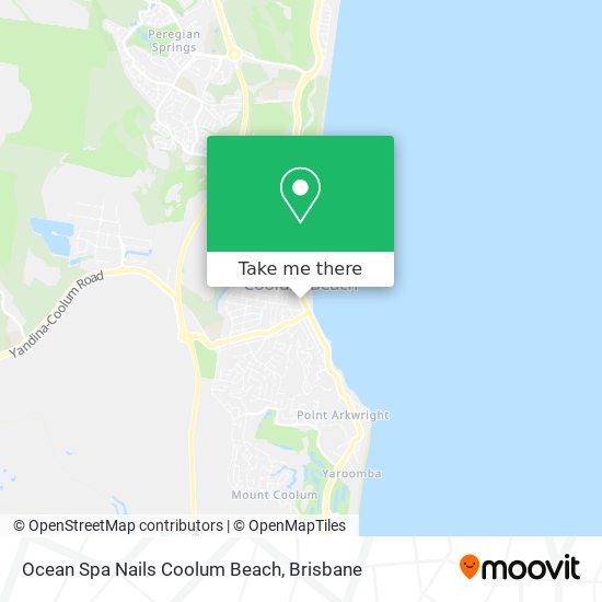 Ocean Spa Nails Coolum Beach map