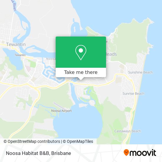Noosa Habitat B&B map