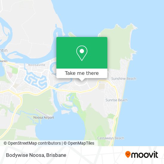 Bodywise Noosa map