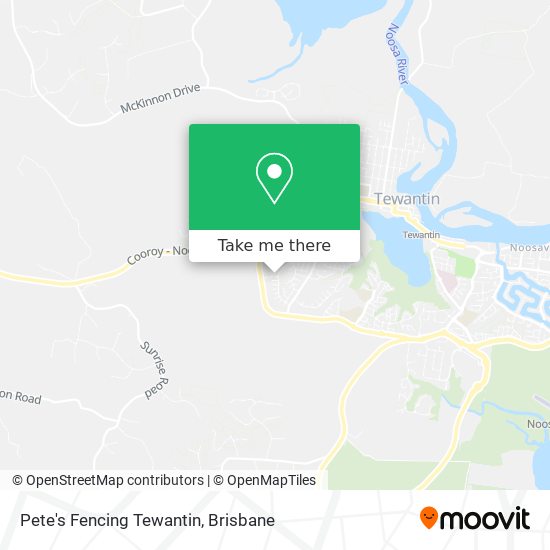 Pete's Fencing Tewantin map