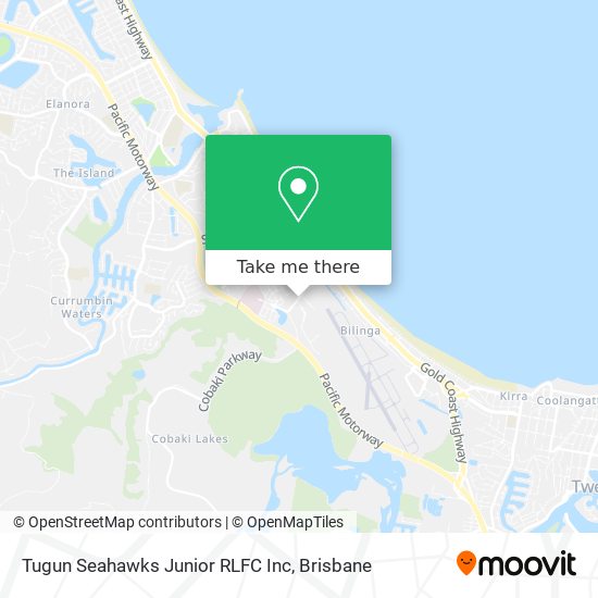 Tugun Seahawks Junior RLFC Inc map