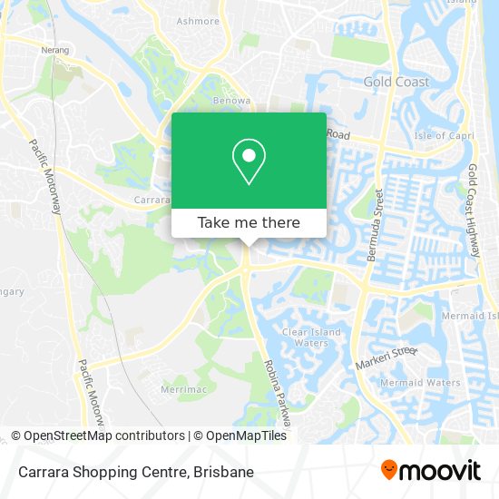 Carrara Shopping Centre map