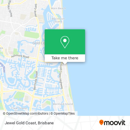 Jewel Gold Coast map