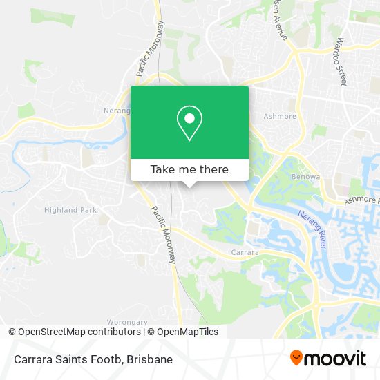 Carrara Saints Footb map