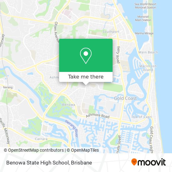 Benowa State High School map