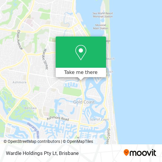 Wardle Holdings Pty Lt map
