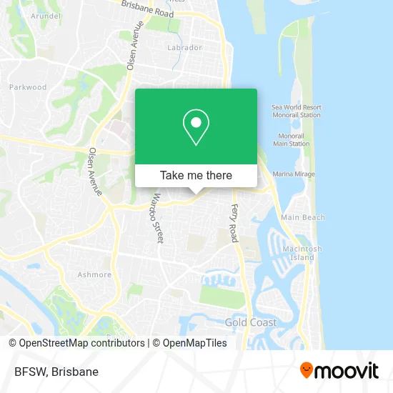 Mapa BFSW