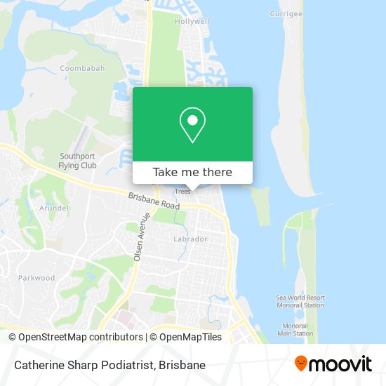 Catherine Sharp Podiatrist map
