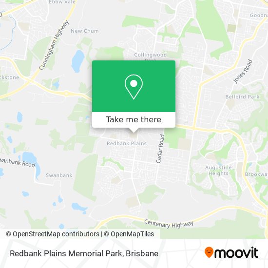 How to get to Redbank Plains Memorial Park by Bus or Train?