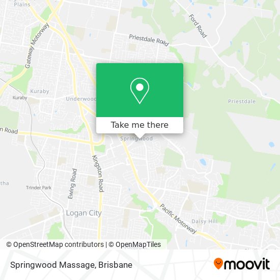 Springwood Massage map