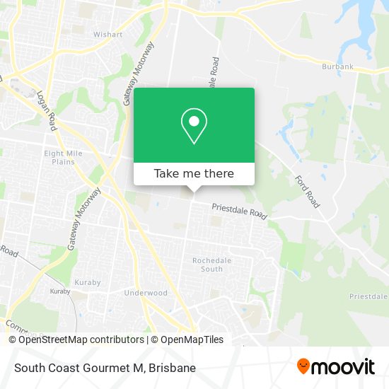South Coast Gourmet M map