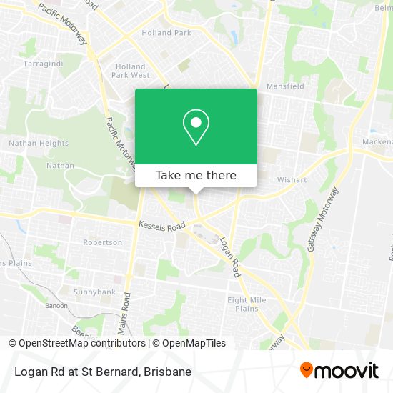 Logan Rd at St Bernard map