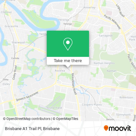 Brisbane A1 Trail Pl map
