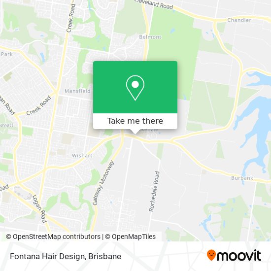 Fontana Hair Design map