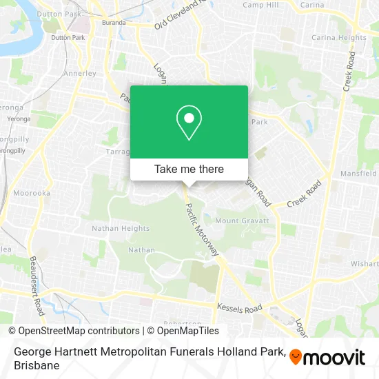 George Hartnett Metropolitan Funerals Holland Park map