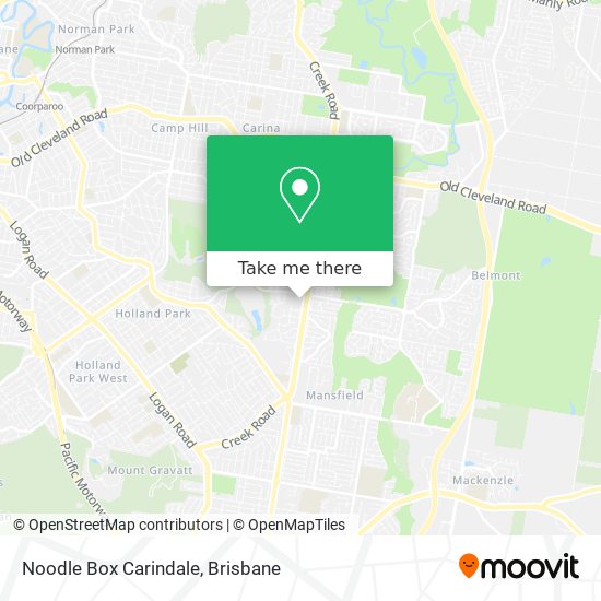 Noodle Box Carindale map