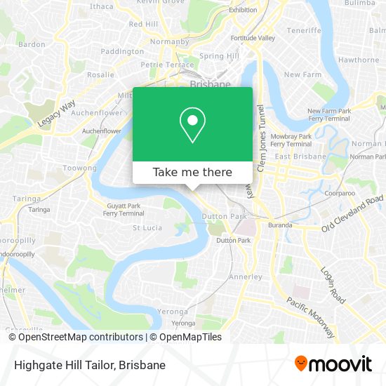 Mapa Highgate Hill Tailor