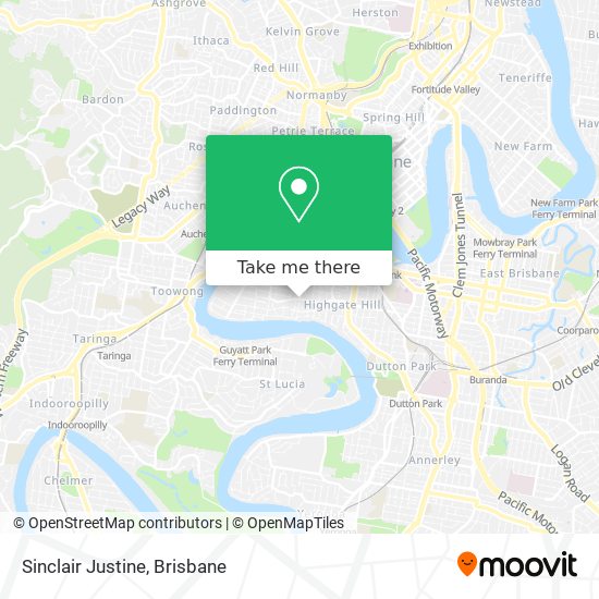 Sinclair Justine map