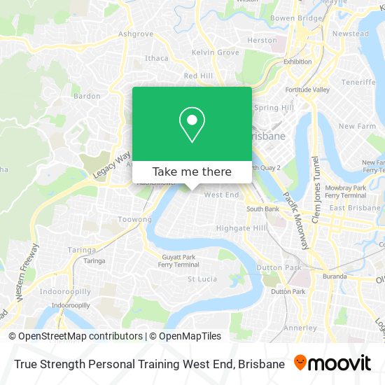 True Strength Personal Training West End map