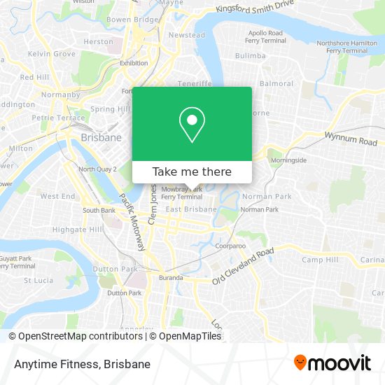 Anytime Fitness map