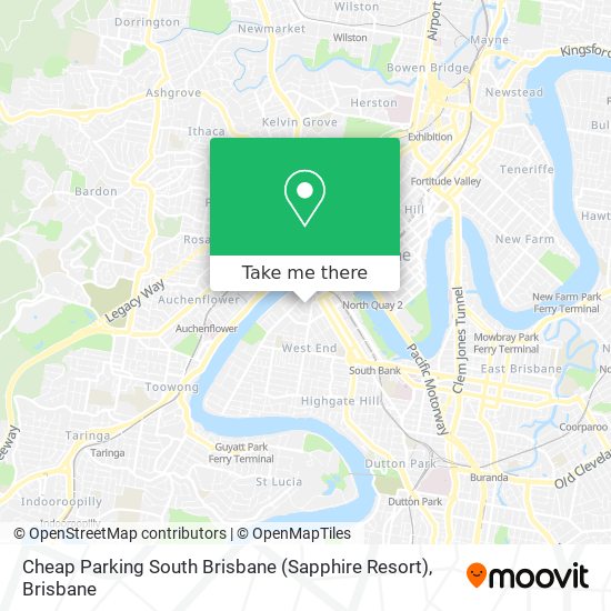 Cheap Parking South Brisbane (Sapphire Resort) map