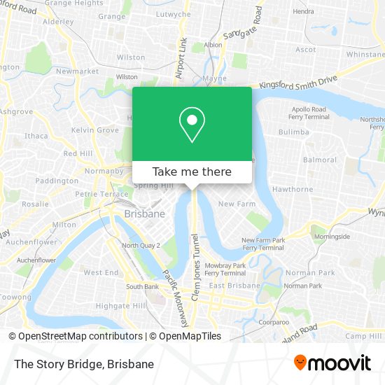 The Story Bridge map
