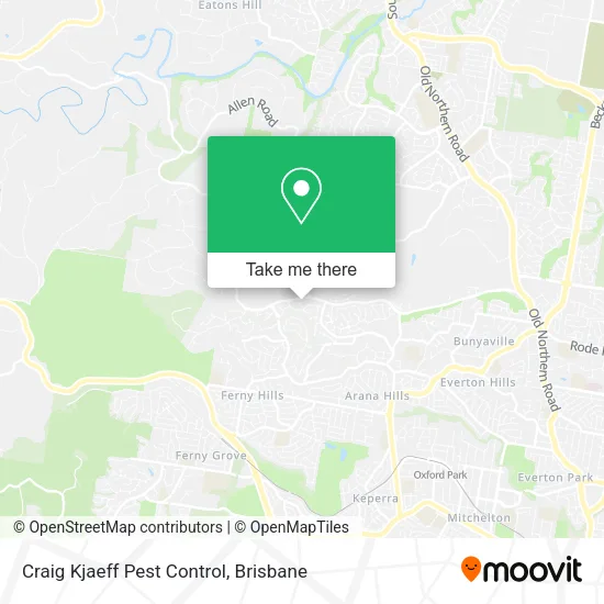 Craig Kjaeff Pest Control map