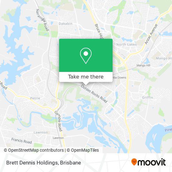 Brett Dennis Holdings map