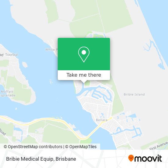 Bribie Medical Equip map