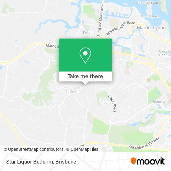 Star Liquor Buderim map