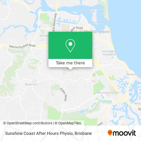 Sunshine Coast After Hours Physio map