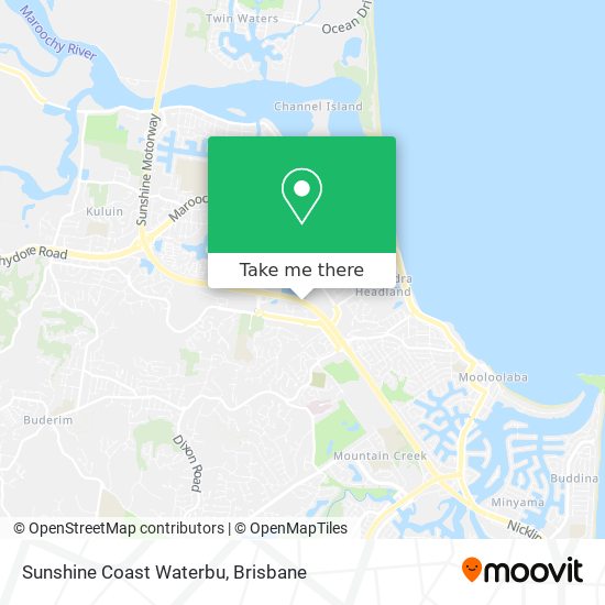 Sunshine Coast Waterbu map