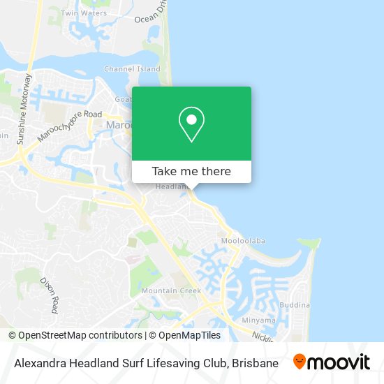 Alexandra Headland Surf Lifesaving Club map
