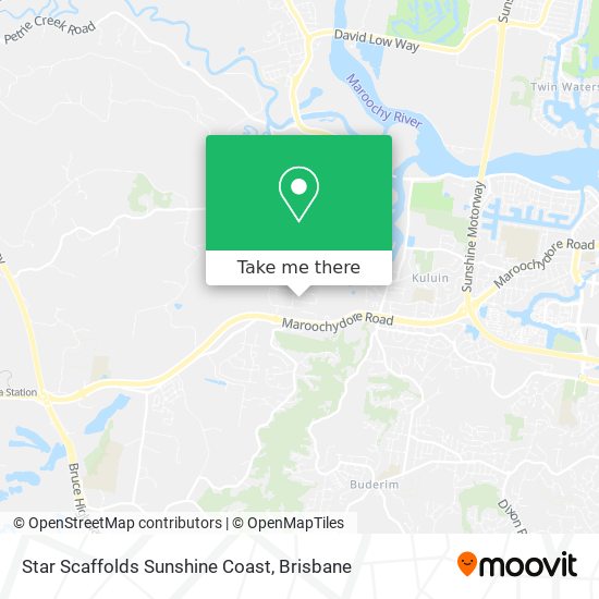 Star Scaffolds Sunshine Coast map