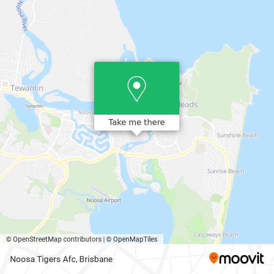 Noosa Tigers Afc map