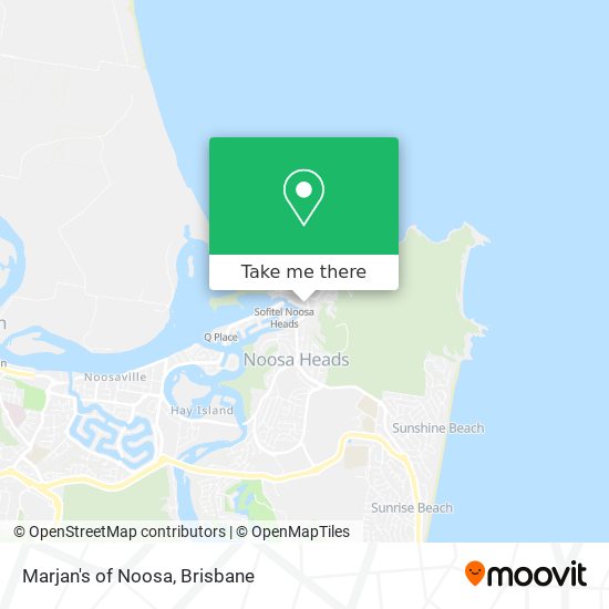 Mapa Marjan's of Noosa