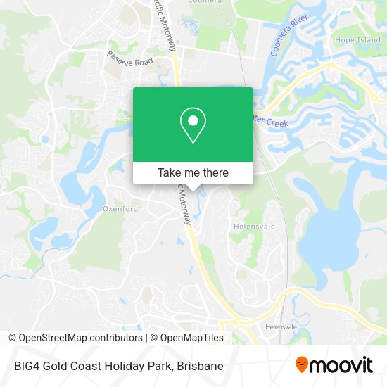 Gold Coast Holiday Park Map How To Get To Big4 Gold Coast Holiday Park In Helensvale By Bus, Light Rail  Or Train?
