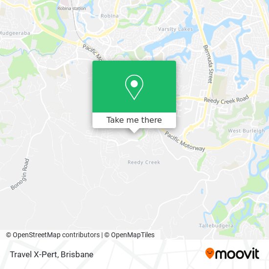 Travel X-Pert map