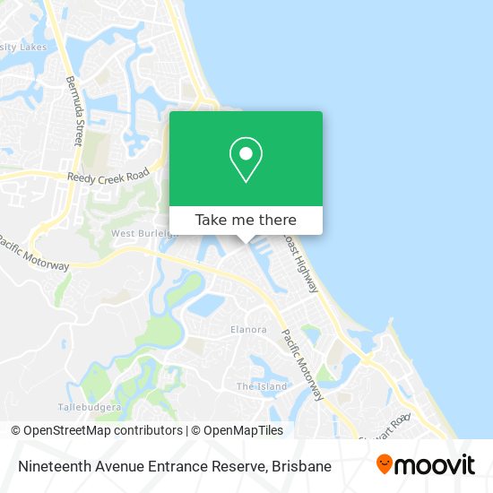 Nineteenth Avenue Entrance Reserve map