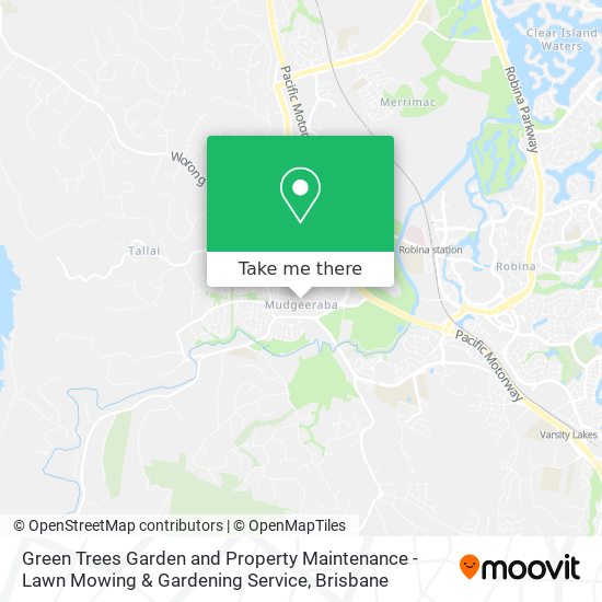 Green Trees Garden and Property Maintenance - Lawn Mowing & Gardening Service map