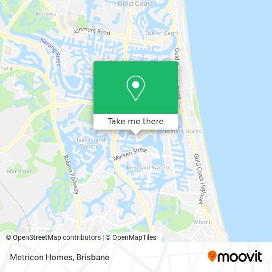 Metricon Homes map