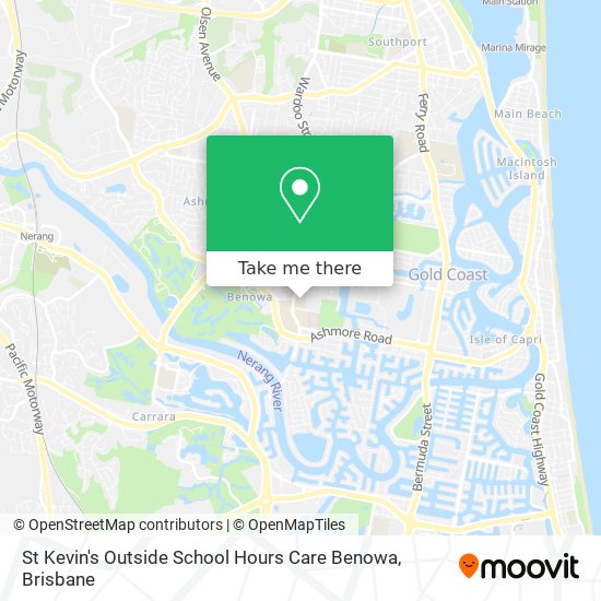 St Kevin's Outside School Hours Care Benowa map