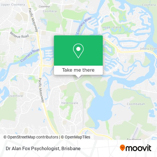 Dr Alan Fox Psychologist map