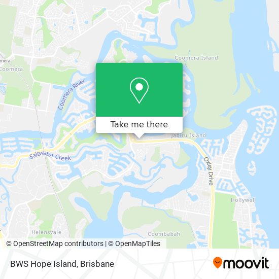 BWS Hope Island map