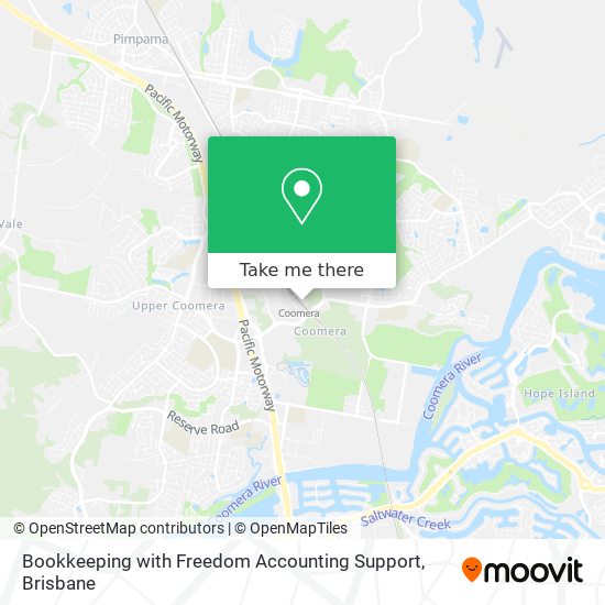 Bookkeeping with Freedom Accounting Support map