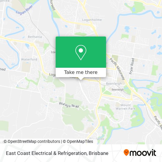 East Coast Electrical & Refrigeration map