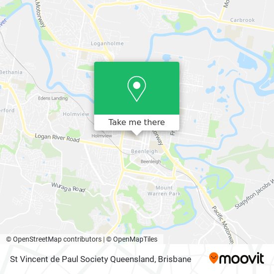 St Vincent de Paul Society Queensland map
